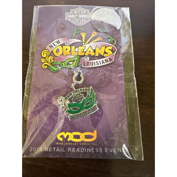 Official Harley-Davidson Sterling Silver Dealer Meeting Charm - New Orleans 2015 - Picture 4 of 5